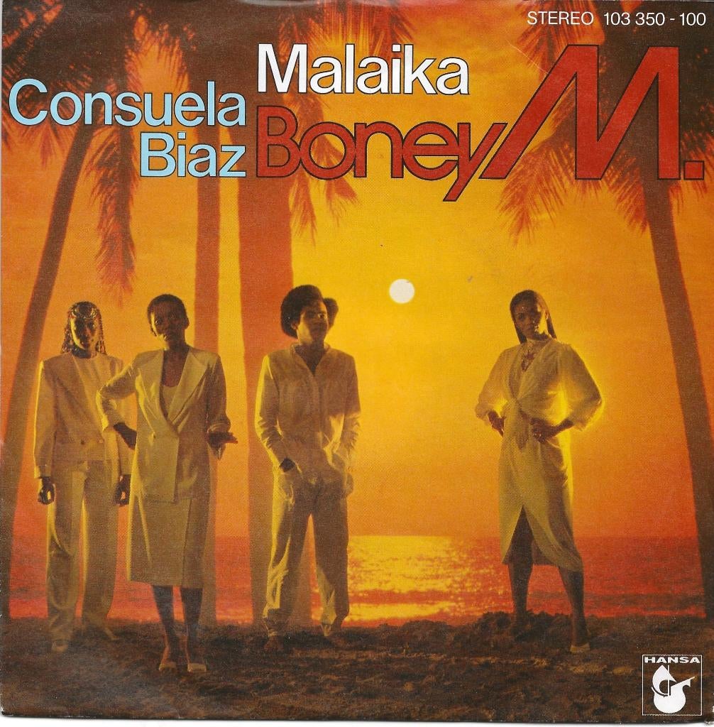 BONEY M  2x45 t SINGLE: MALAIKA + i SEE A BOAT, Cd's en Dvd's, Ophalen of Verzenden, Gebruikt, Pop