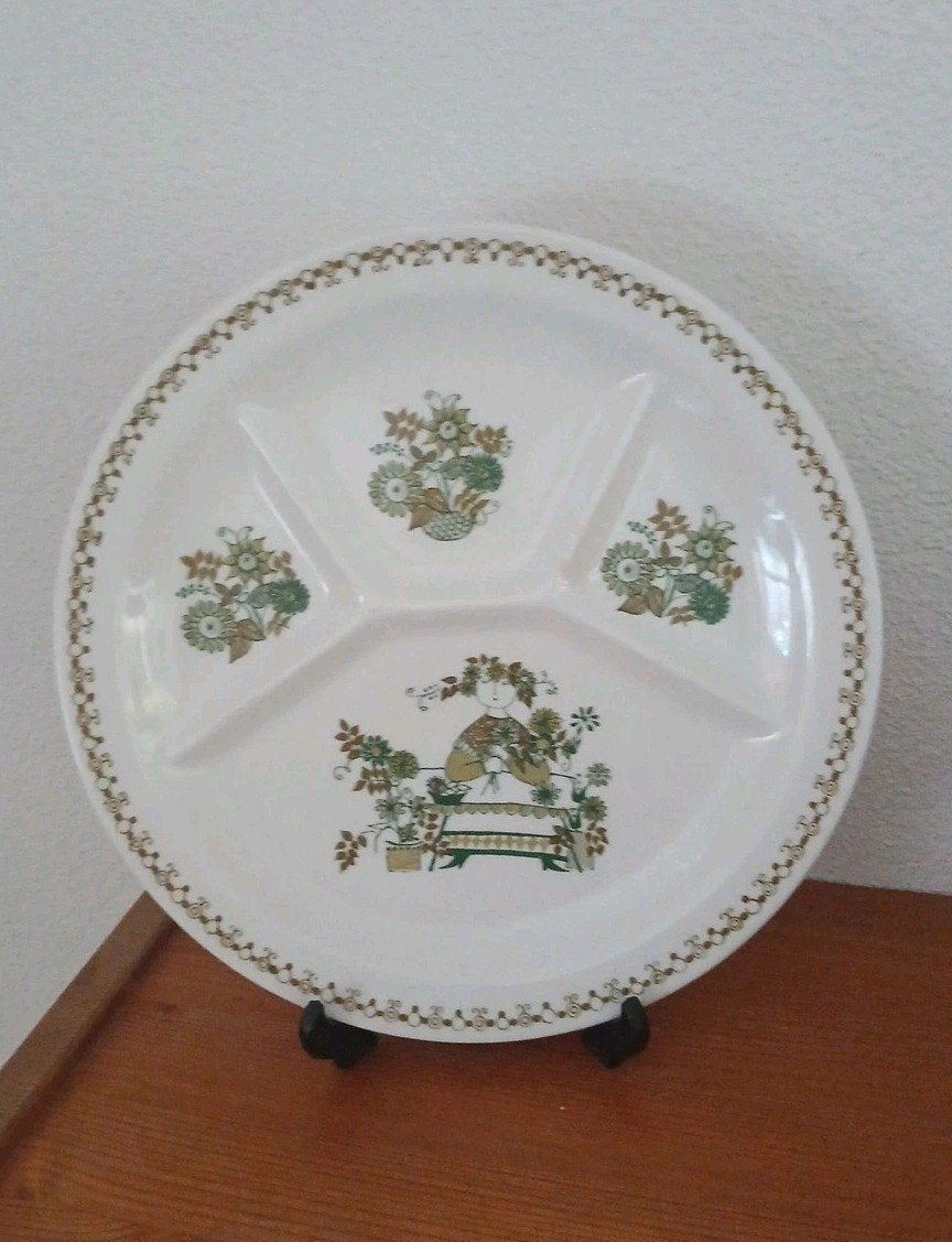 Turi design vintage fondueborden, Verzenden, Glas, Overige stijlen