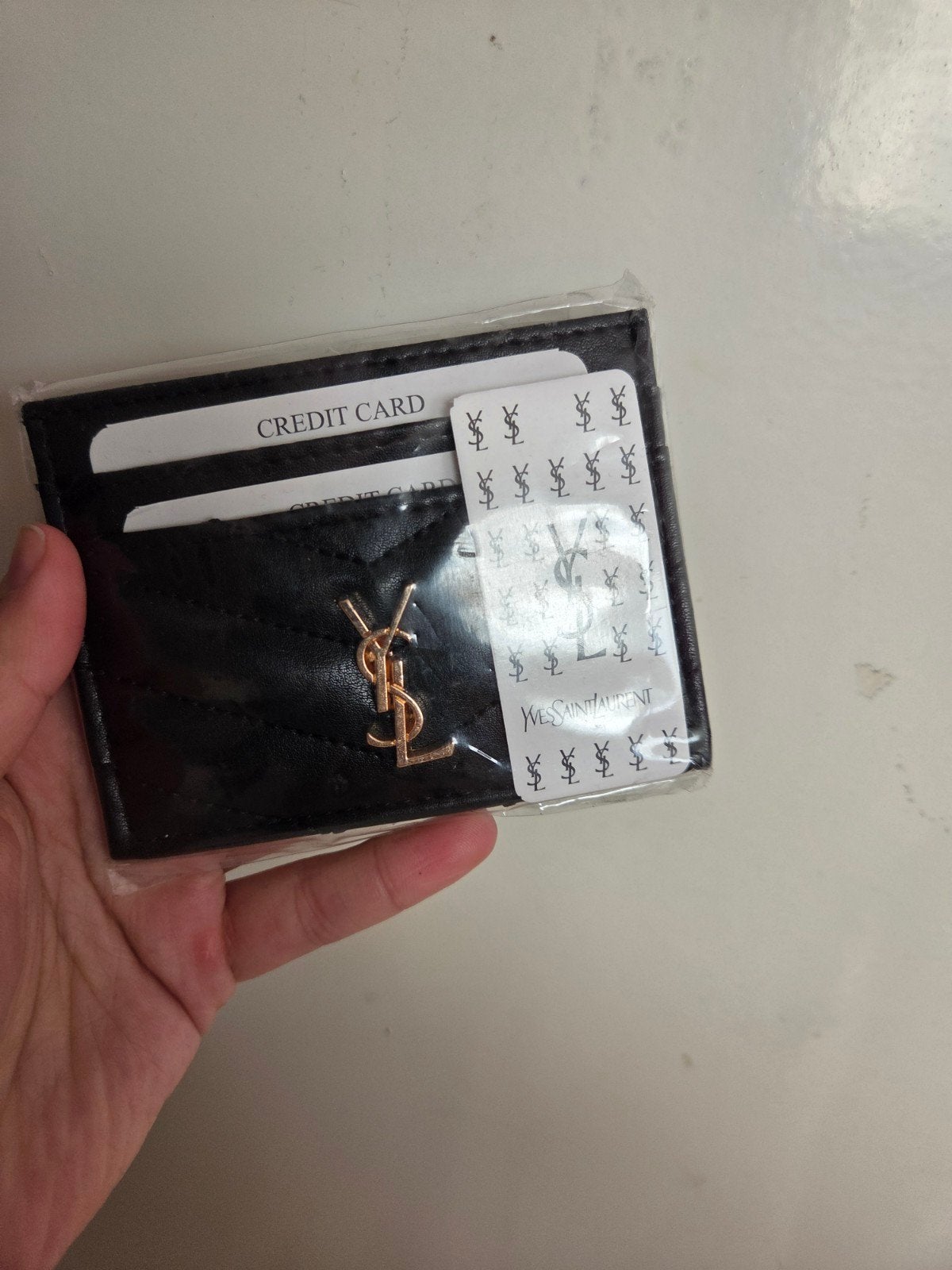 Zwarte YSL creditcardhouder - Nieuw, Sieraden, Tassen en Uiterlijk, Ophalen of Verzenden, Nieuw, Zwart, Overige merken