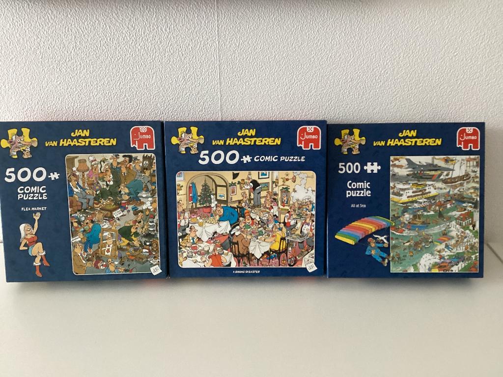 Jan van Haasteren puzzels 500 stukjes, Ophalen of Verzenden, 500 t/m 1500 stukjes, Zo goed als nieuw, Legpuzzel