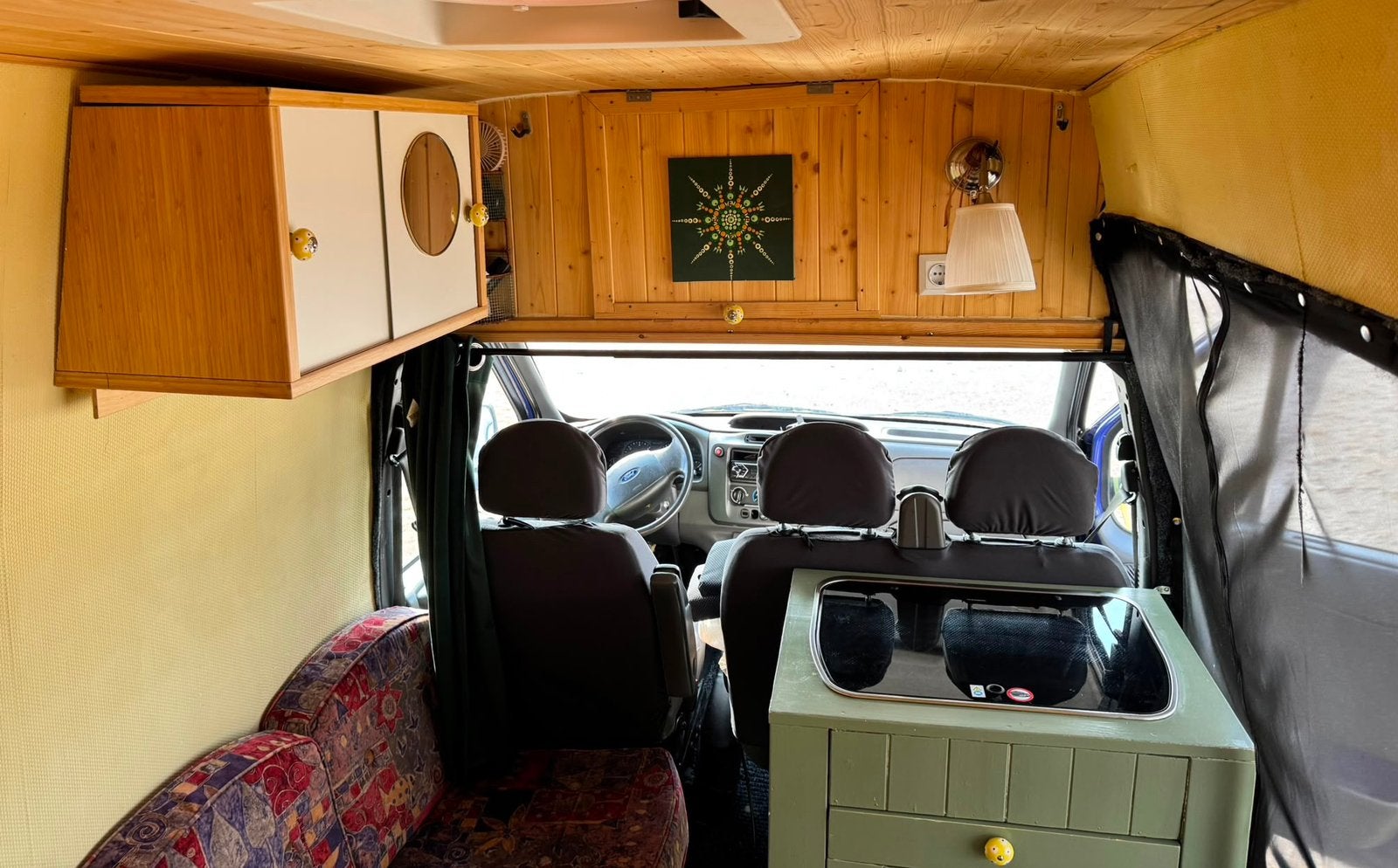 Ford Transit buscamper 2003 – compleet – APK 15-07-2027, Buscamper of Camperbus, Reservewiel, Ford, Tot en met 2