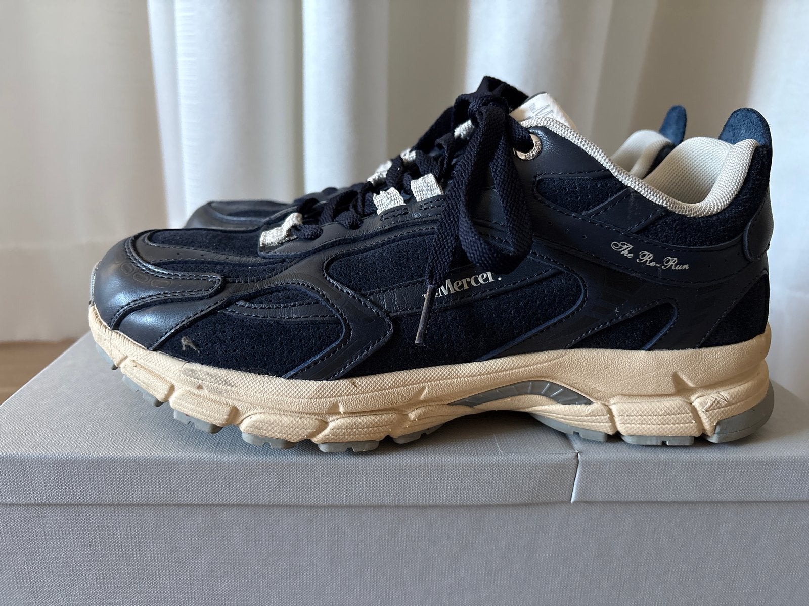 Mercer The Re-Run sneakers - Zo goed als nieuw, Kleding | Heren, Ophalen of Verzenden, Zo goed als nieuw, Blauw, Sneakers of Gympen