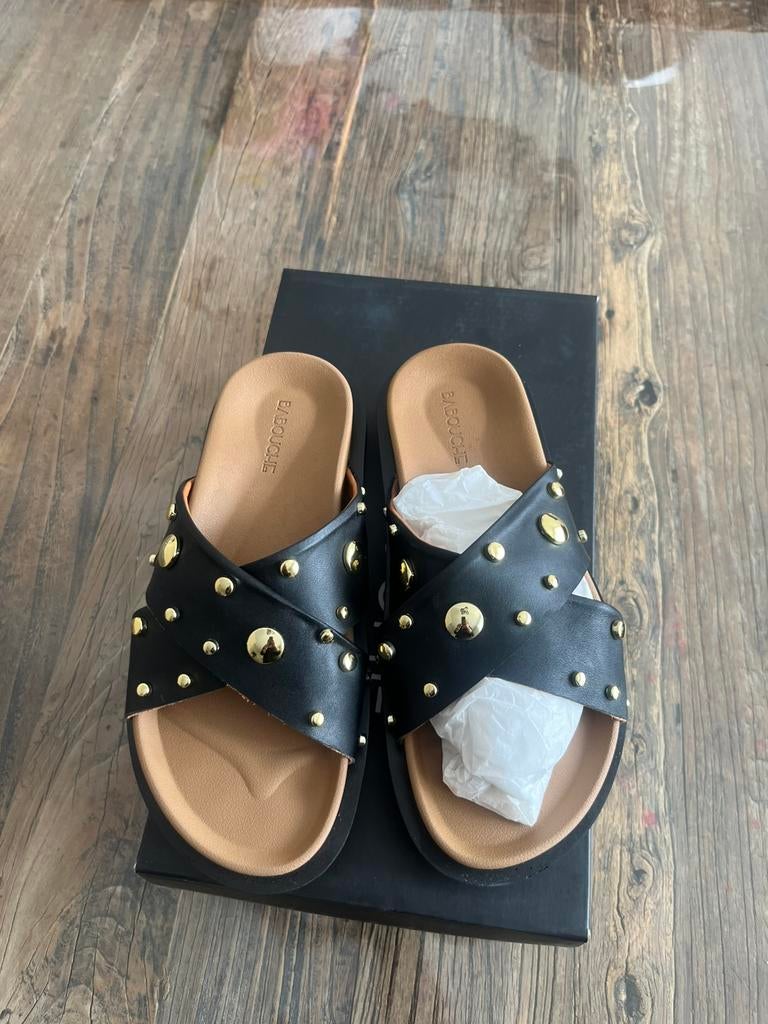 Babouche dames leren slipper maat 37 nieuw, Ophalen of Verzenden, Zo goed als nieuw, Zwart