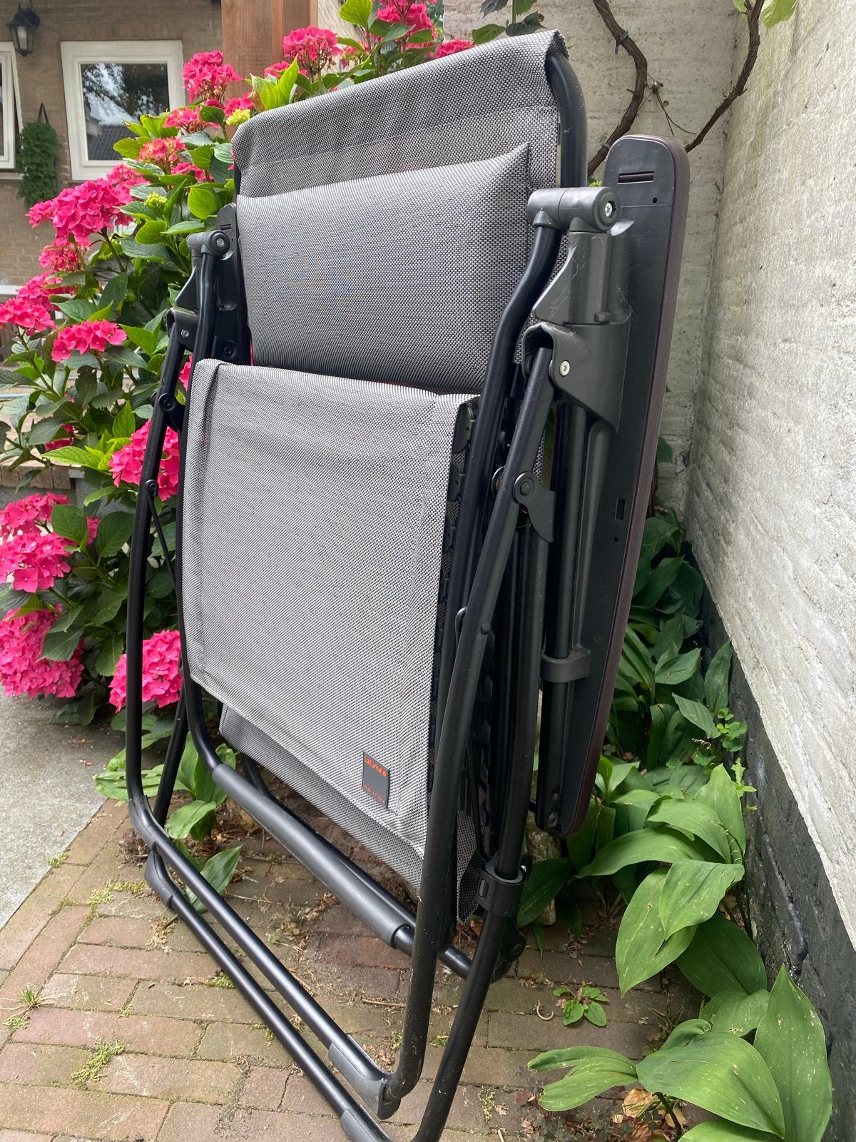 Lafuma Relaxstoel - Comfortabel en Inklapbaar, Ophalen, Zo goed als nieuw, Textileen, Inklapbaar