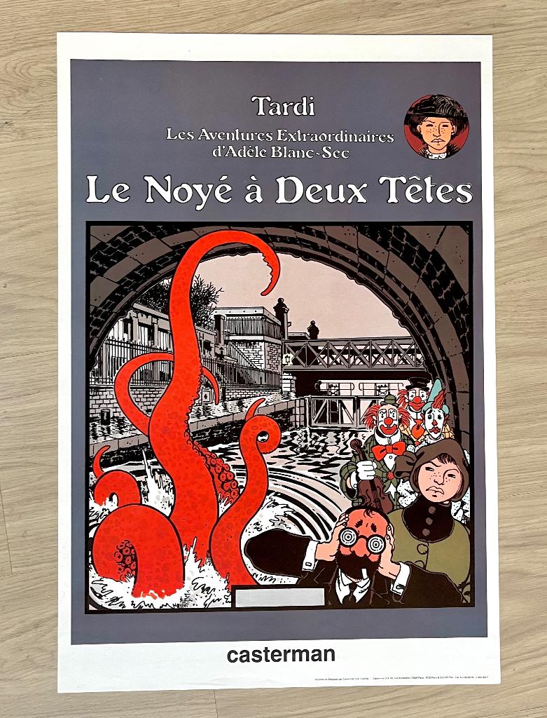 Tardi Isabelle Avondrood Casterman promo poster, Boeken, Eén stripboek, Ophalen of Verzenden, Zo goed als nieuw, Jacques Tardi