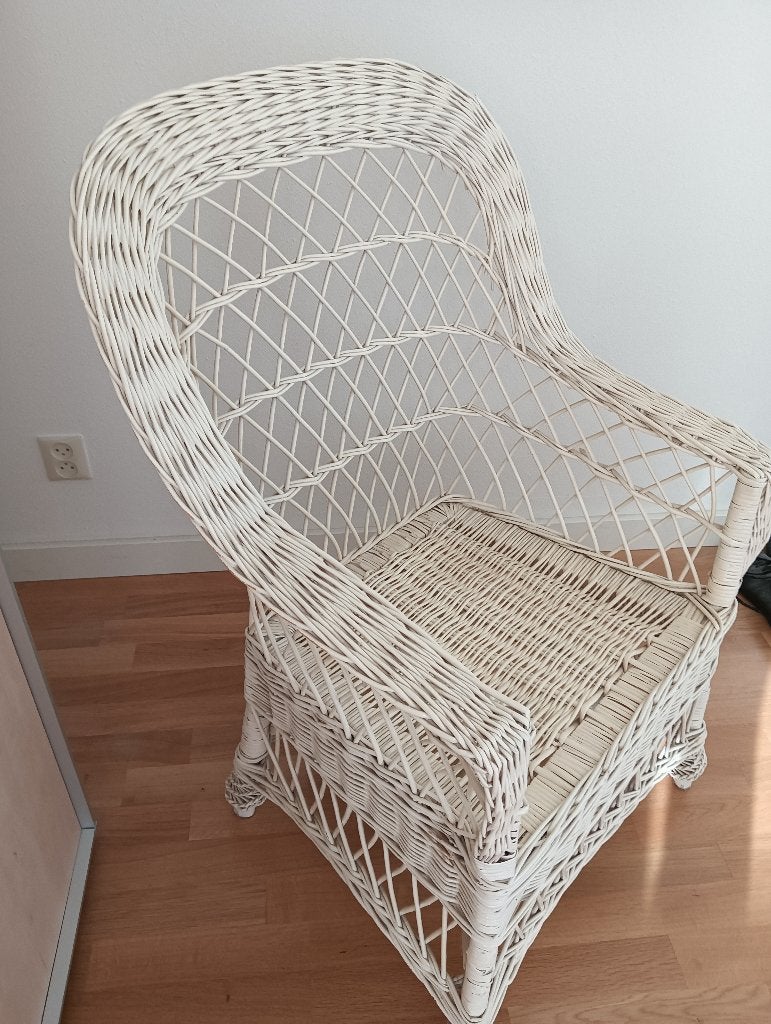 Rieten stoel, Ophalen, Gebruikt, Minder dan 75 cm, Riet of Rotan