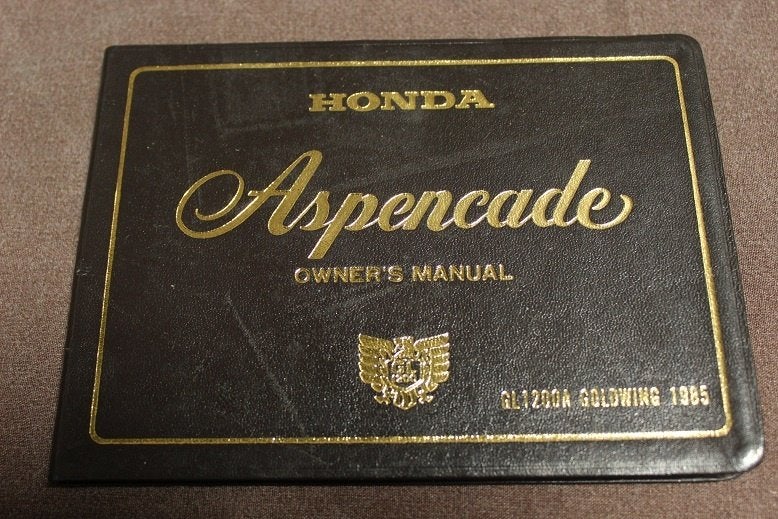 Honda GL1200 A Aspencade 1985 Goldwing owner's manual, Motoren, Ophalen of Verzenden, Honda