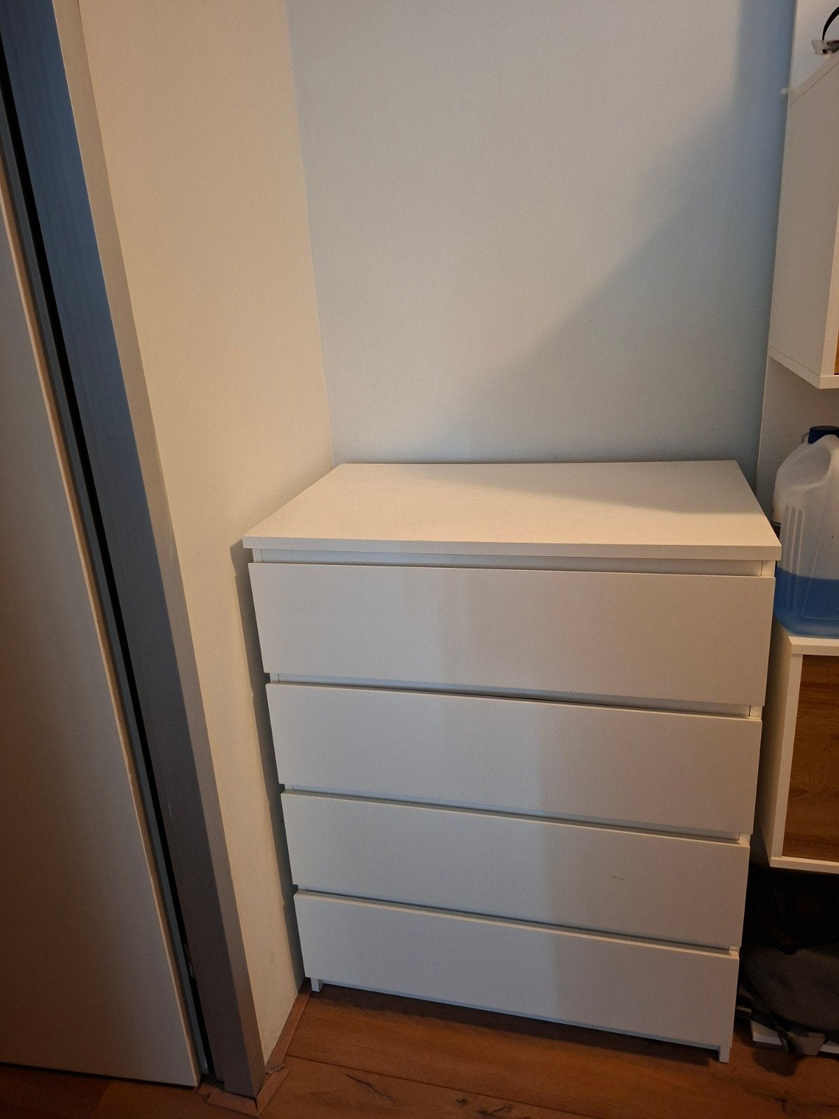 2 witte Malm kasten, Ophalen, Modern en functioneel, 100 tot 150 cm, 50 tot 100 cm