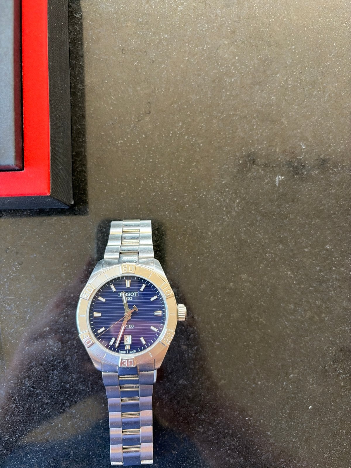 Tissot PR100 Herenhorloge - Zo goed als nieuw, Overige merken, Staal, Polshorloge, Ophalen of Verzenden