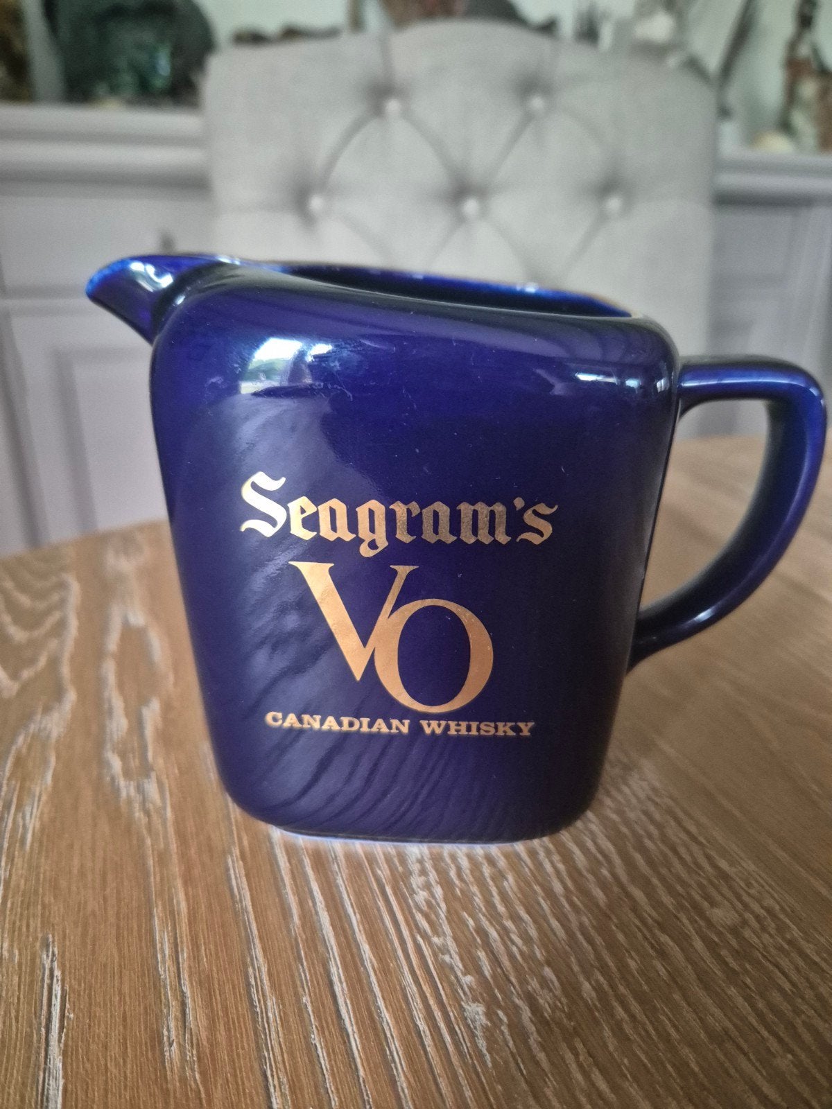 Seagrams vintage whisky karaf, Verzamelen, Merken en Reclamevoorwerpen, Ophalen of Verzenden, Zo goed als nieuw, Gebruiksvoorwerp