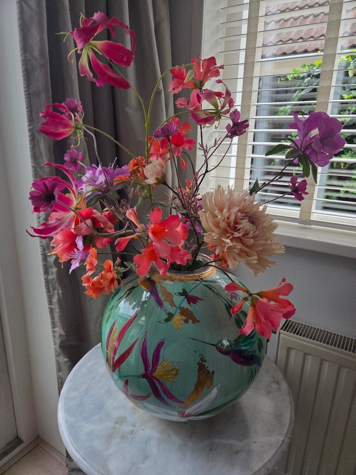 Silk-ka bloemen boeket, Ophalen, Zo goed als nieuw, Boeket