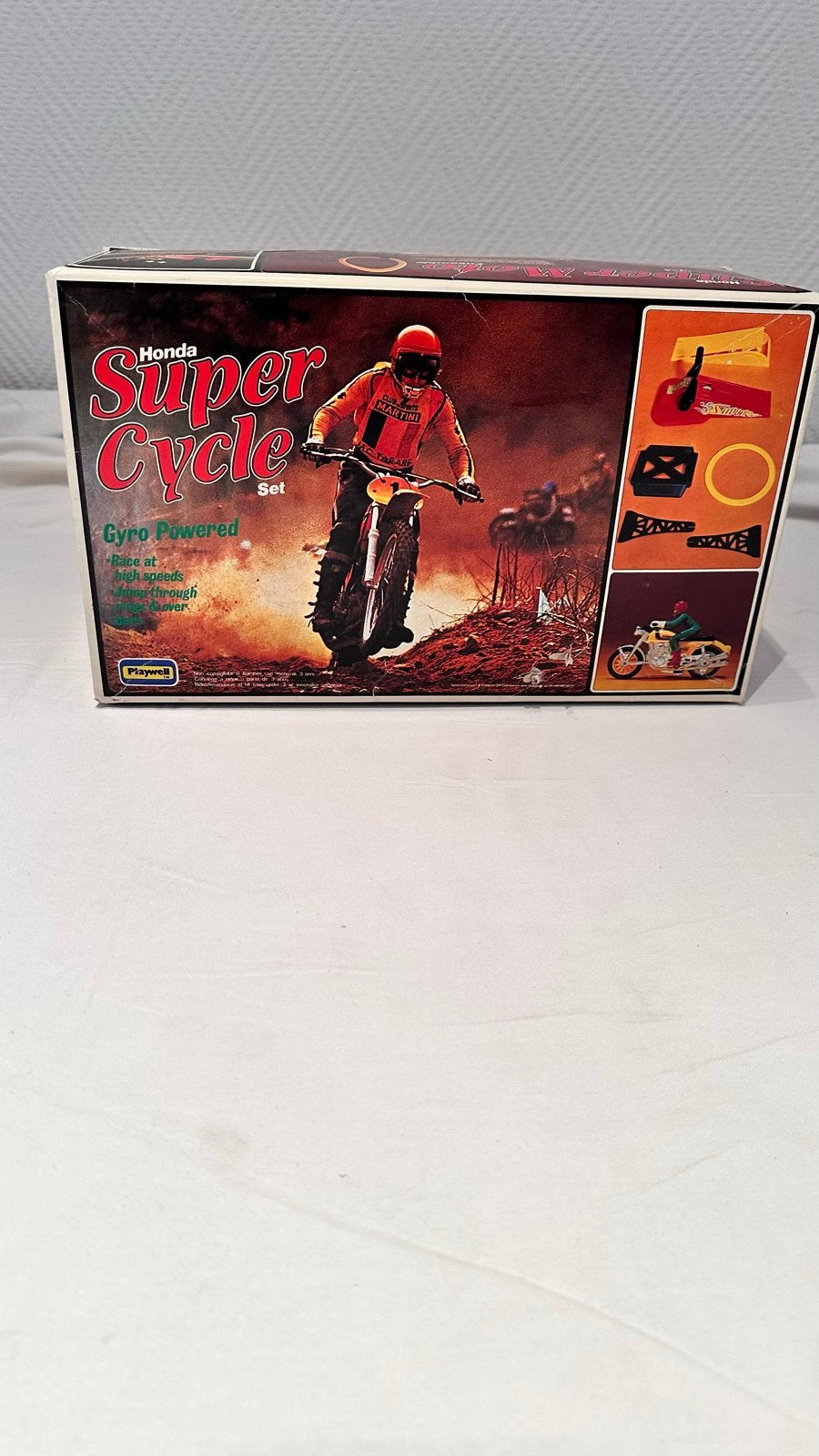 Vintage Honda Super Cycle Set Gyro Powered Playwell, Ophalen of Verzenden, Gebruikt