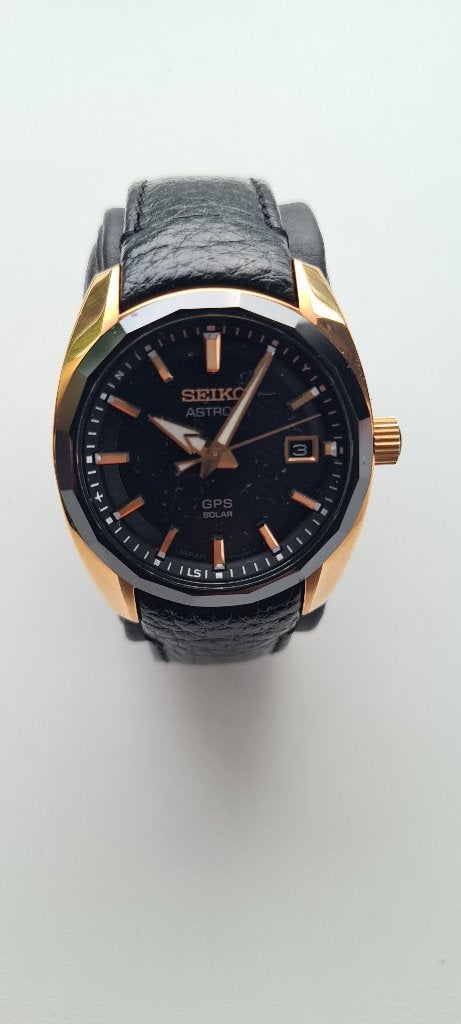 Seiko Astron GPS Solar, Sieraden, Tassen en Uiterlijk, Horloges | Heren, Ophalen, Seiko, Leer, Staal