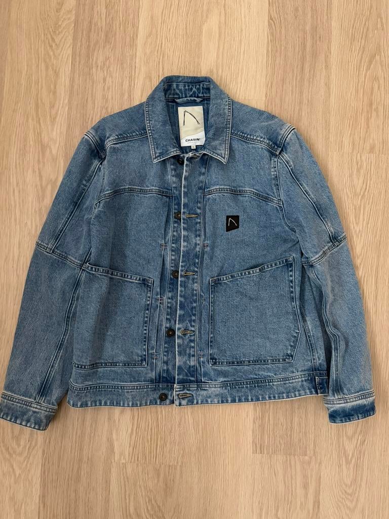 Chasin spijkerjas | Maat XL, Ophalen of Verzenden, Zo goed als nieuw, Maat 56/58 (XL), Blauw