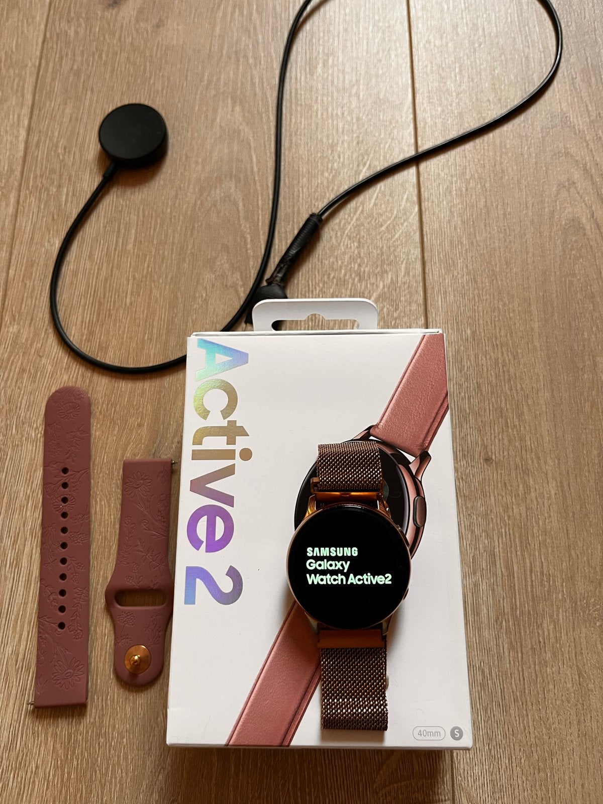 Samsung Galaxy Watch Active2 40mm Roze Goud, Gebruikt, Ophalen of Verzenden, Android, Waterdicht