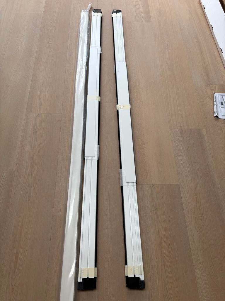 KeJe Dubbele Plissé Hordeur 160x218 Wit NIEUW, Ophalen, Kunststof, Hordeur, Nieuw