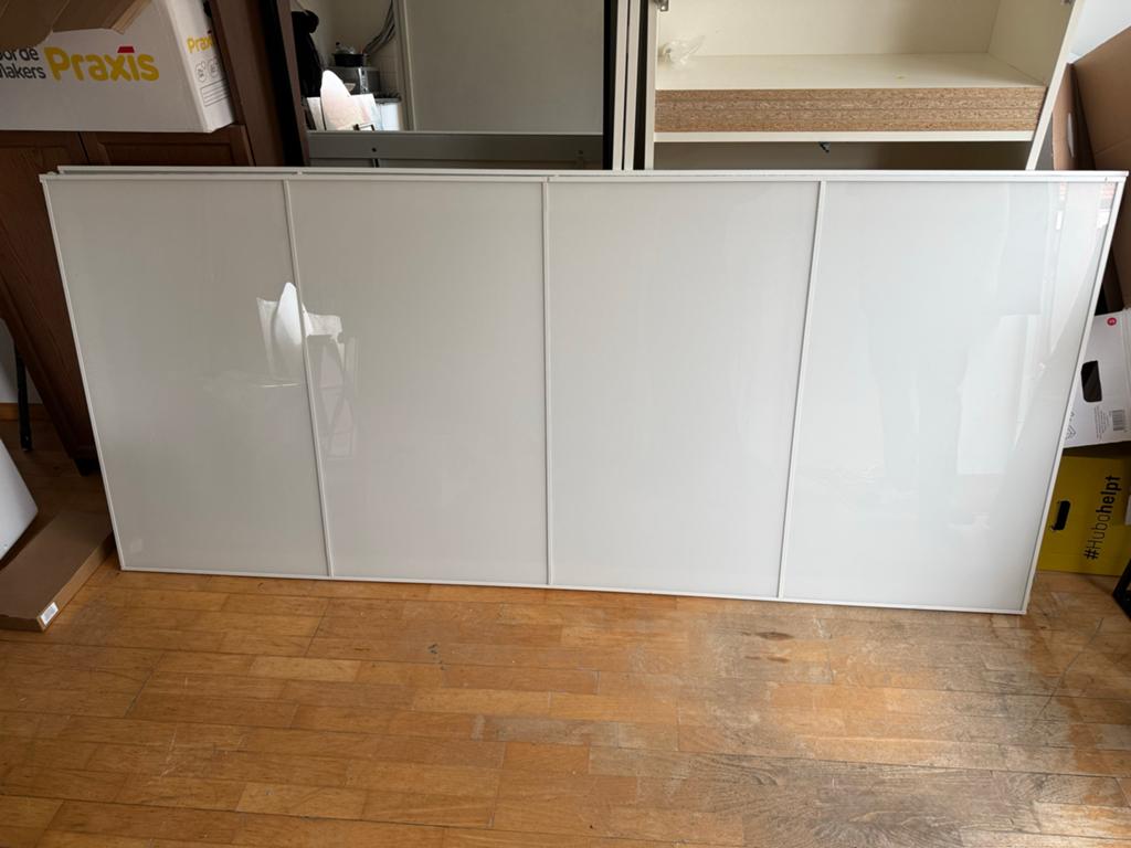 IKEA Pax schuifdeuren wit 200x236, Ophalen, Gebruikt, Met deur(en), 200 cm of meer