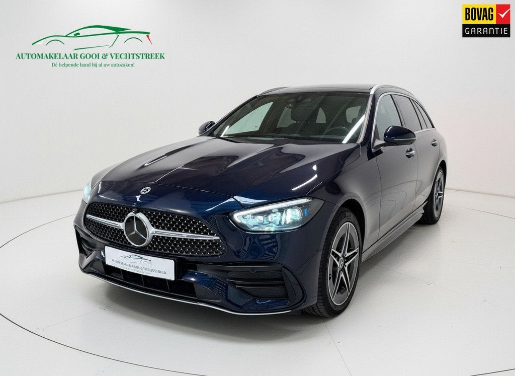 Mercedes-Benz C-klasse Estate 300 e AMG Line - Panorama - Tr, Automaat, 12 maanden, Gebruikt, Zwart