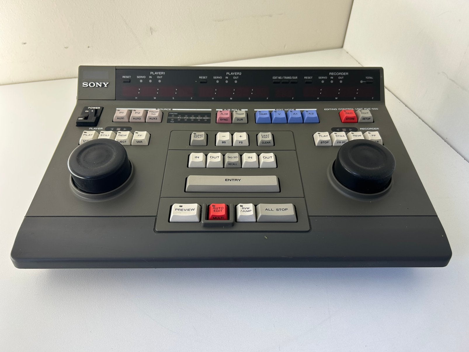 Sony PVE-500 en RM-450 edit controllers, Ophalen of Verzenden, Zo goed als nieuw