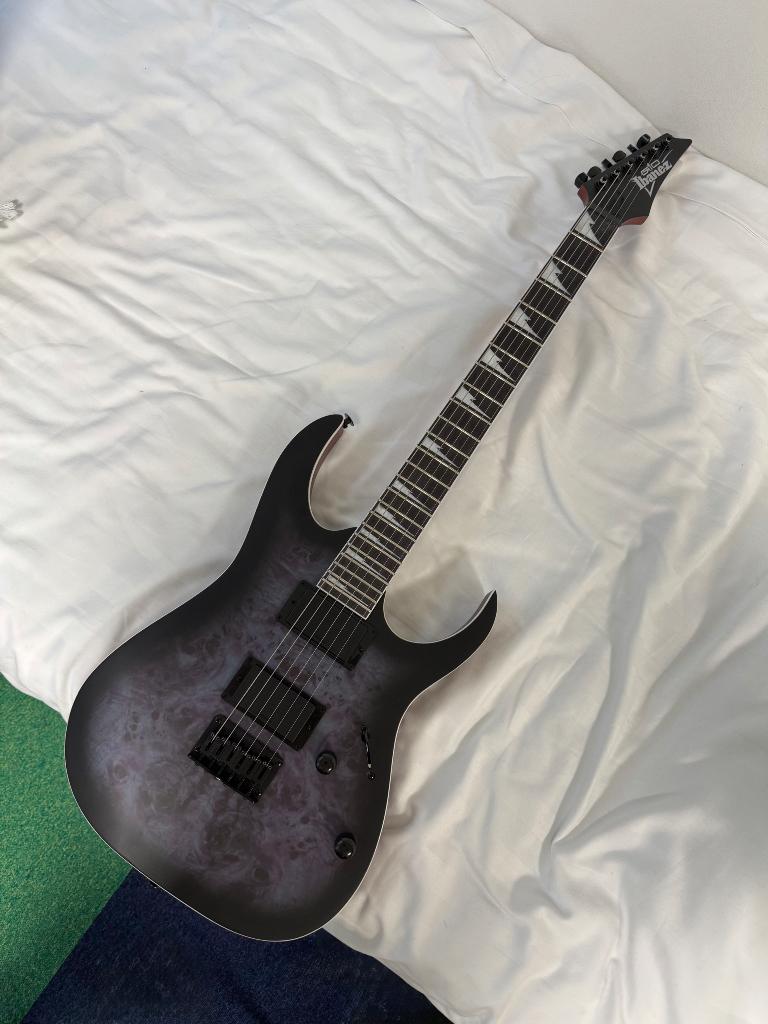 Elektrische gitaar Ibanez GRG121PAR-KBF, Muziek en Instrumenten, Snaarinstrumenten | Gitaren | Elektrisch, Zo goed als nieuw, Solid body