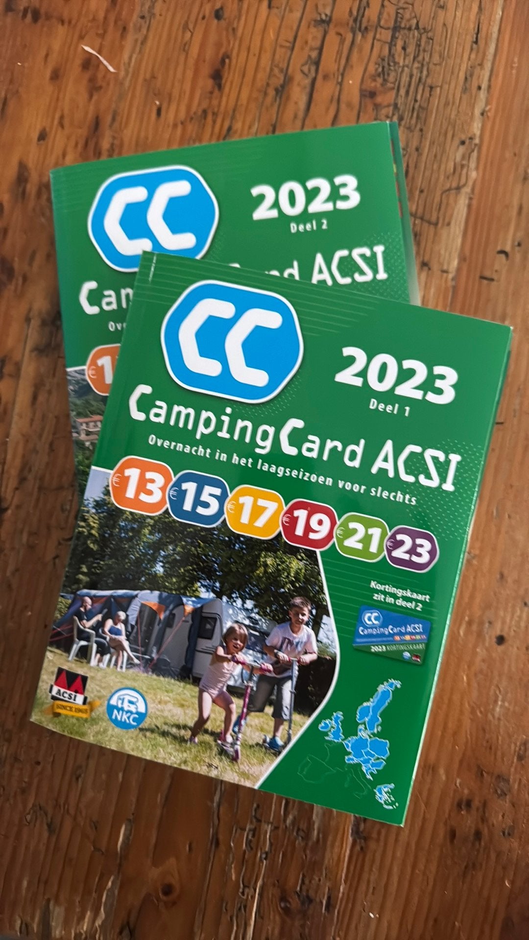 ACSI campinggids deel 1 en 2, Overige merken, Europa, Ophalen of Verzenden, Zo goed als nieuw