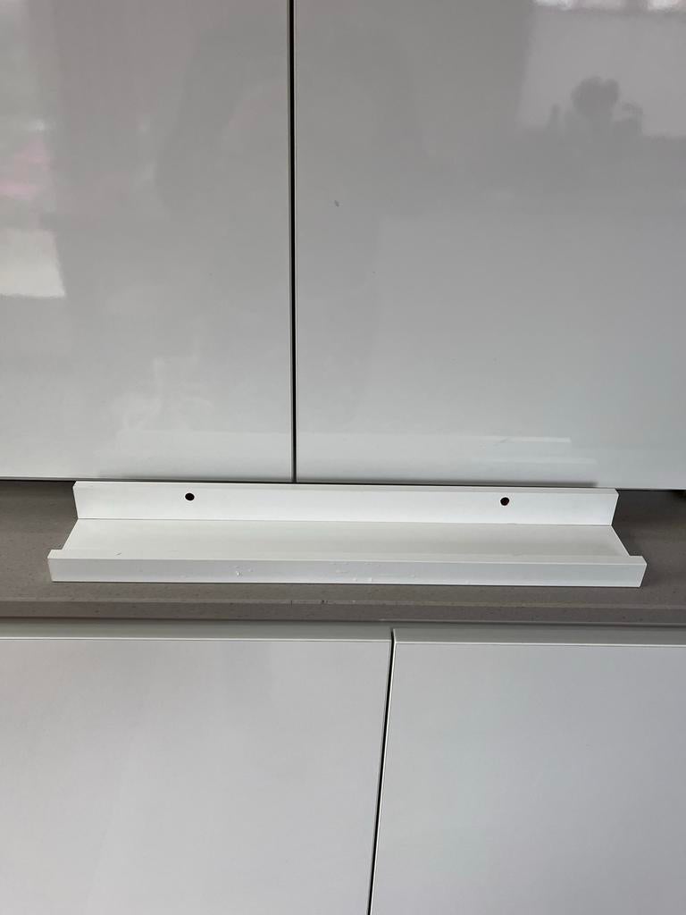 IKEA Ribba wandplank wit 55 cm set van twee, Ophalen of Verzenden, Gebruikt