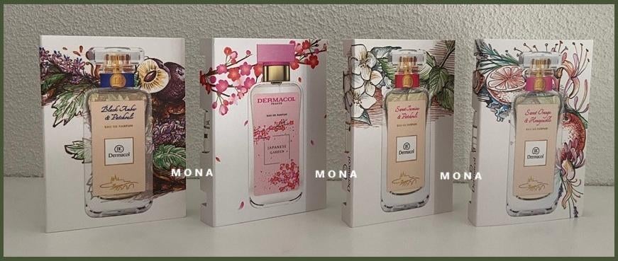 Dermacol set 4 niche parfum samples proefjes testers, Verzenden, Nieuw