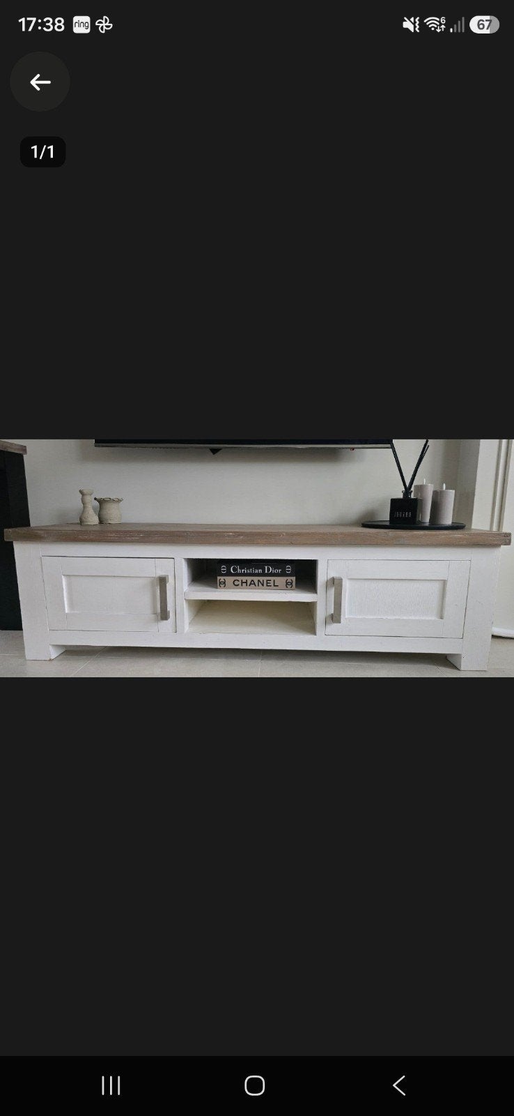 Teak houten tv meubel Maison Rosa, Huis en Inrichting, Ophalen of Verzenden