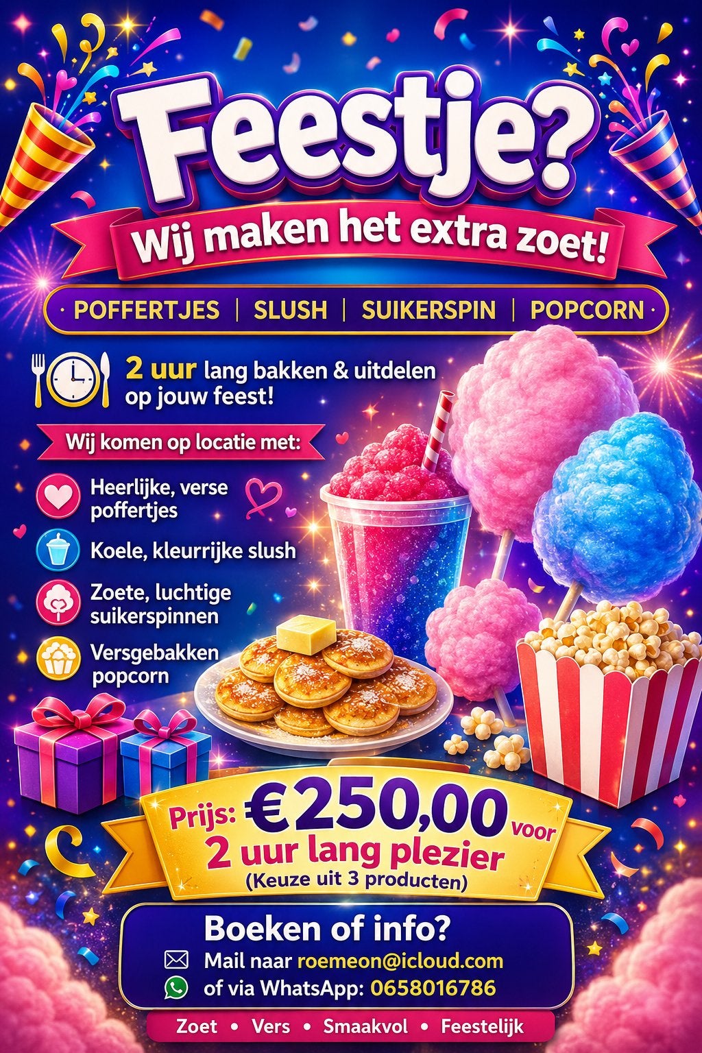 Feestje? Wij maken het extra zoet!, Ophalen, Nieuw, Feestartikel, Verjaardag