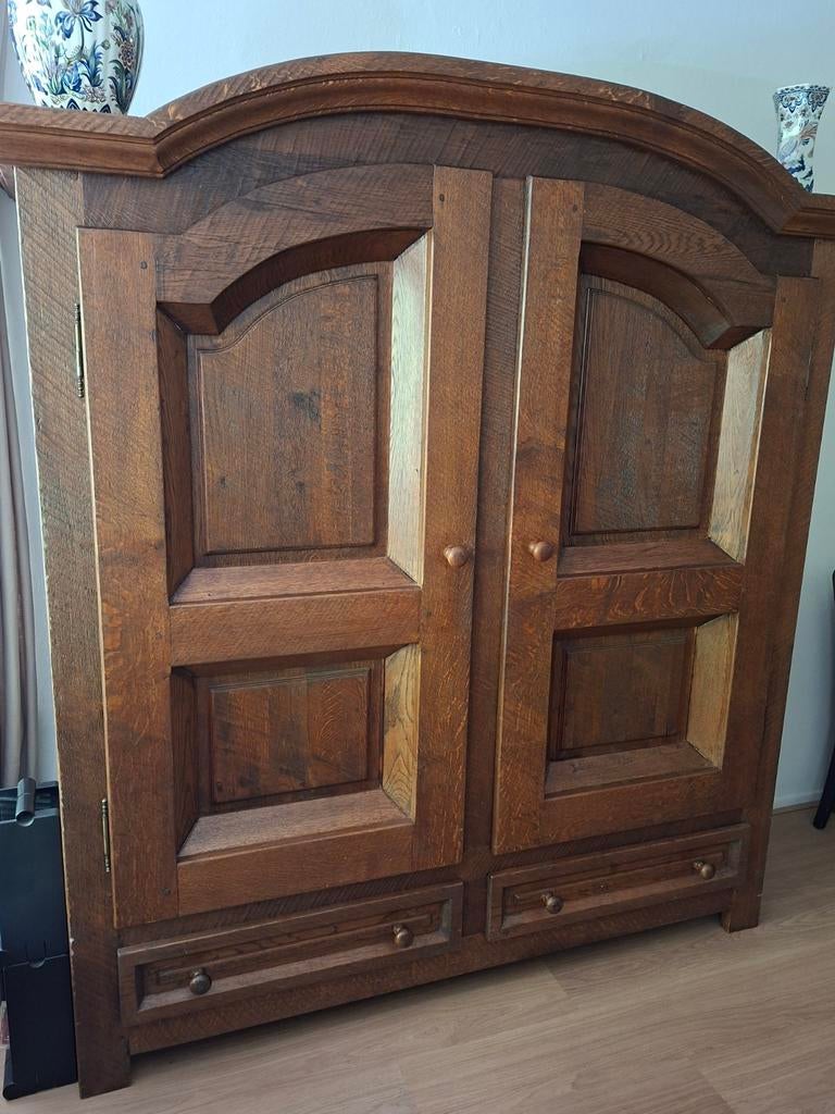 eiken toogkast, Huis en Inrichting, Ophalen, Met deur(en), 150 tot 200 cm, Eikenhout