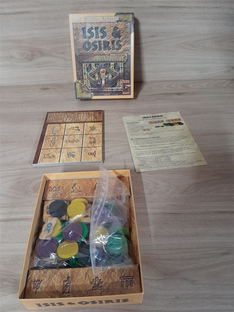 Isis en Osiris - 999 games - s3198, Hobby en Vrije tijd, Gezelschapsspellen | Bordspellen, Verzenden, Zo goed als nieuw