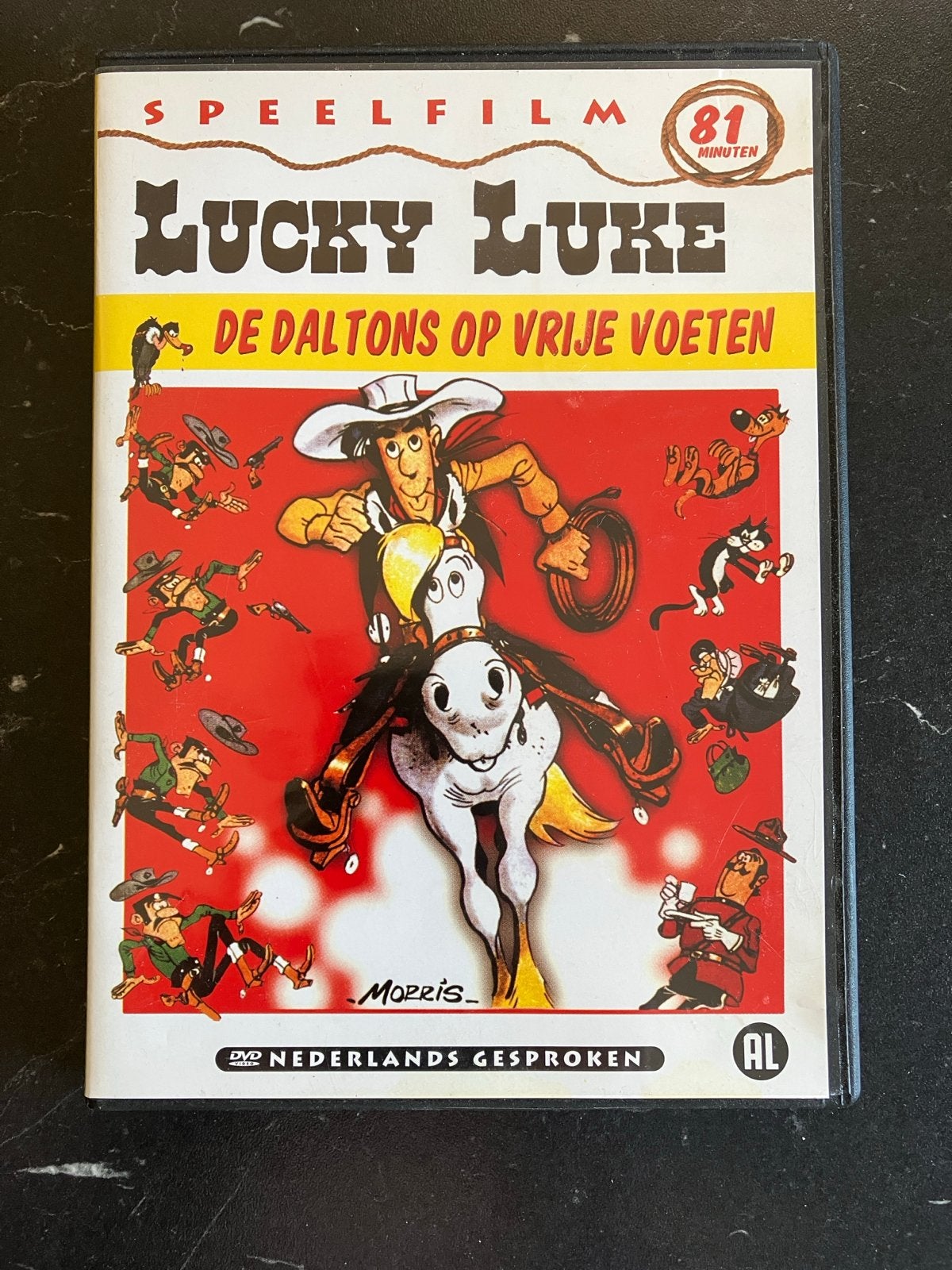 Lucky Luke - De Daltons op Vrije Voeten (DVD), Europees, Gebruikt, Tekenfilm, Alle leeftijden