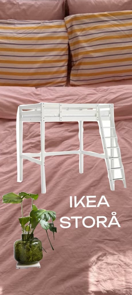 IKEA STORÅ hoogslaper wit, Ophalen, Hoogslaper, 210 cm, Zo goed als nieuw