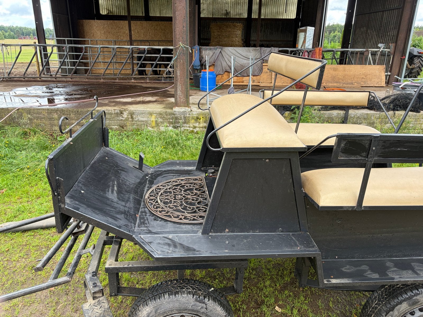 Nette paardenkar geremd. Inkl 1tuig maat full, Dieren en Toebehoren