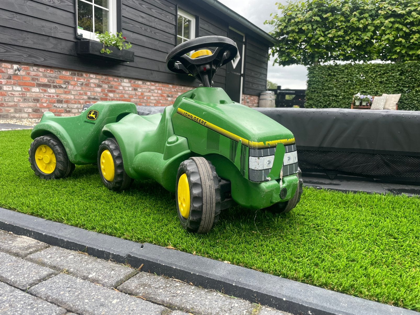 Looptrekker.  Loopfiets. Trekker met kar. dikke John-Deere, Ophalen, Zo goed als nieuw, Overige merken