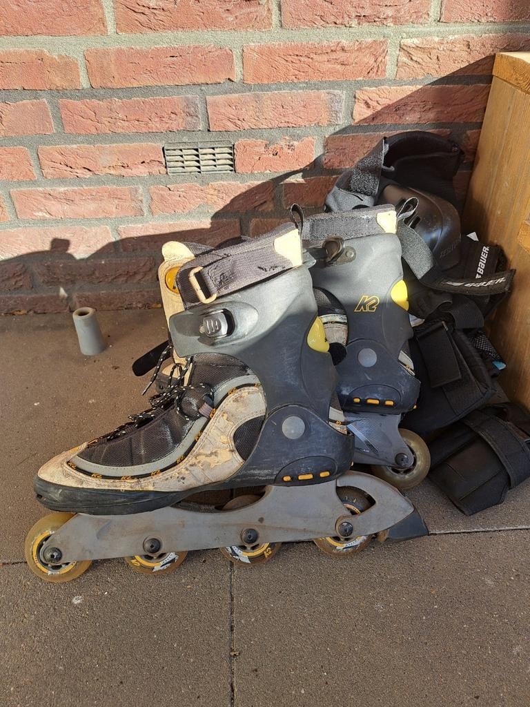 K2 skeelers, inline skates maat 45, Sport en Fitness, Skeelers, Ophalen, K2, Gebruikt, Heren