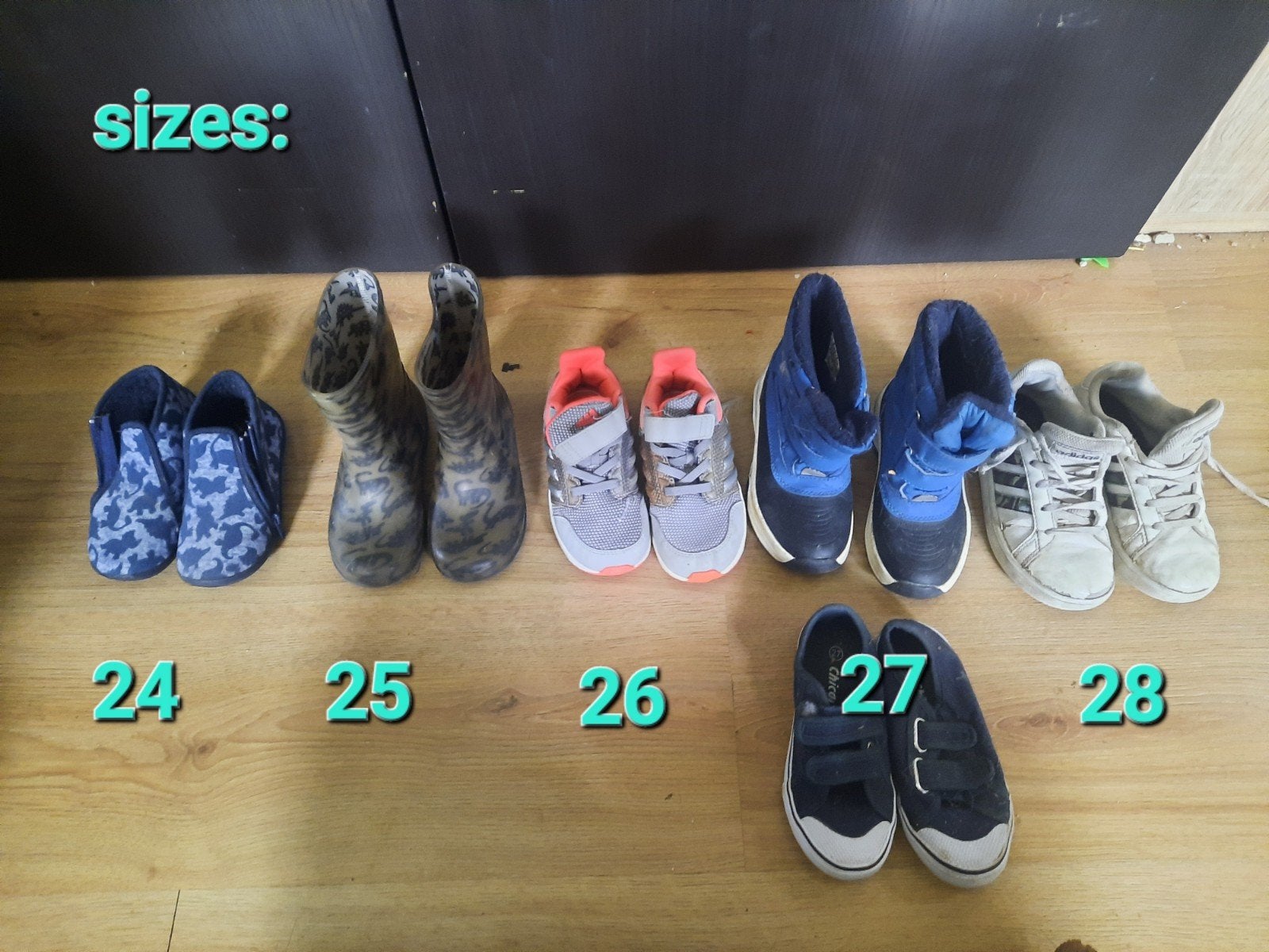 Diverse kinderschoenen en laarzen - maten 24 t/m 28, Ophalen, Gebruikt, Jongen of Meisje, Laarzen