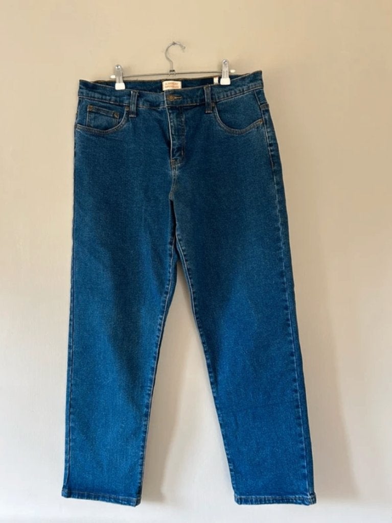 Donkerblauwe spijkerbroek maat 26 dames, Kleding | Dames, Blauw, John Baner, Ophalen of Verzenden, Zo goed als nieuw