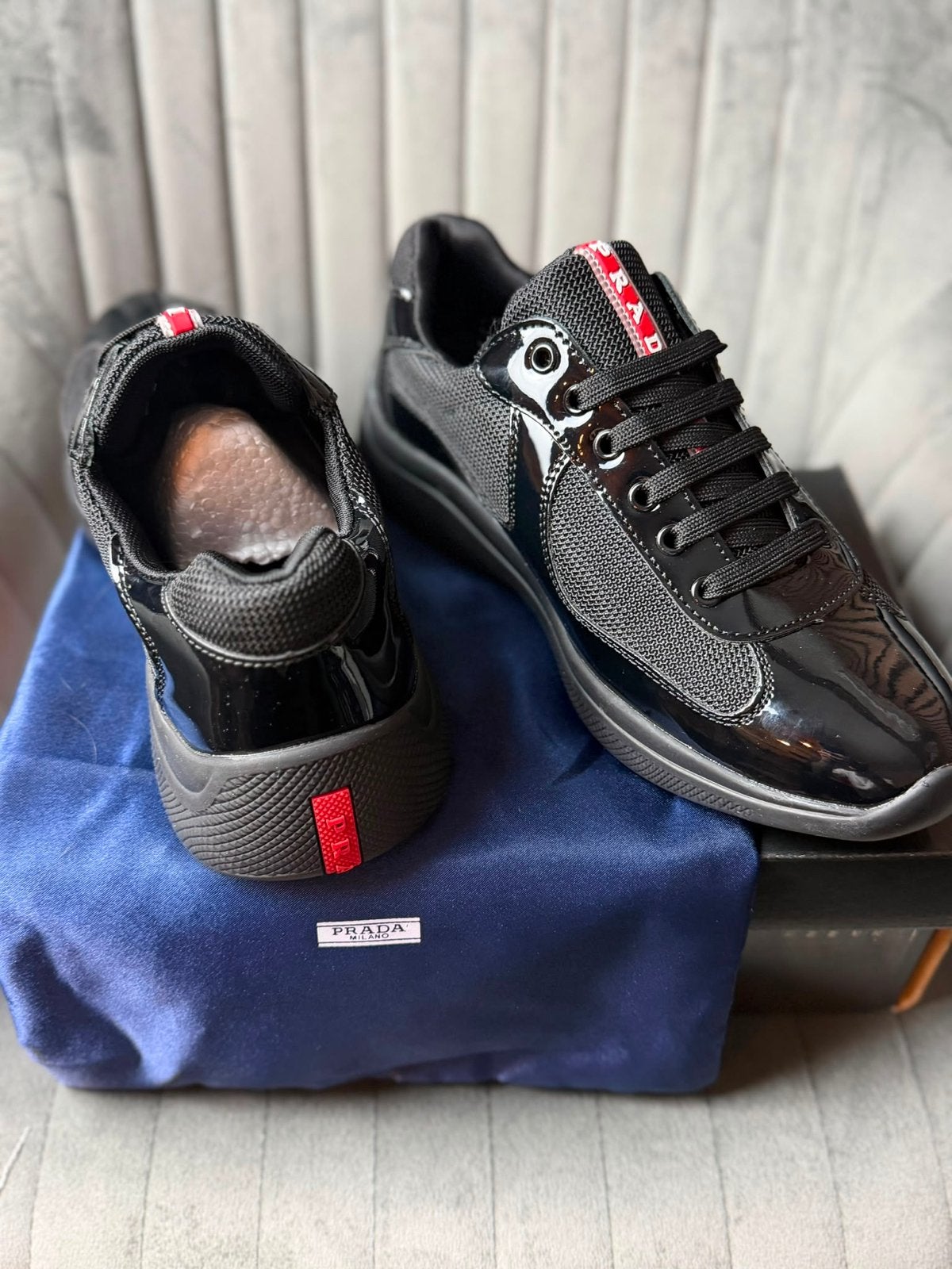 Prada Sneakers Zwart - nieuw - alle maten beschikbaar, Ophalen of Verzenden, Nieuw, Zwart, Sneakers of Gympen