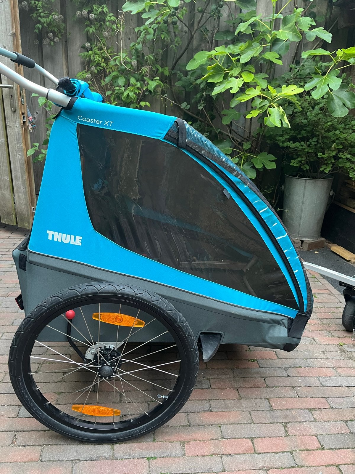 Thule Coaster XT Fietskar en Wandelwagen - Compact Opvouwbaa, Ophalen, Gebruikt, Opvouwbaar, Kinderkar