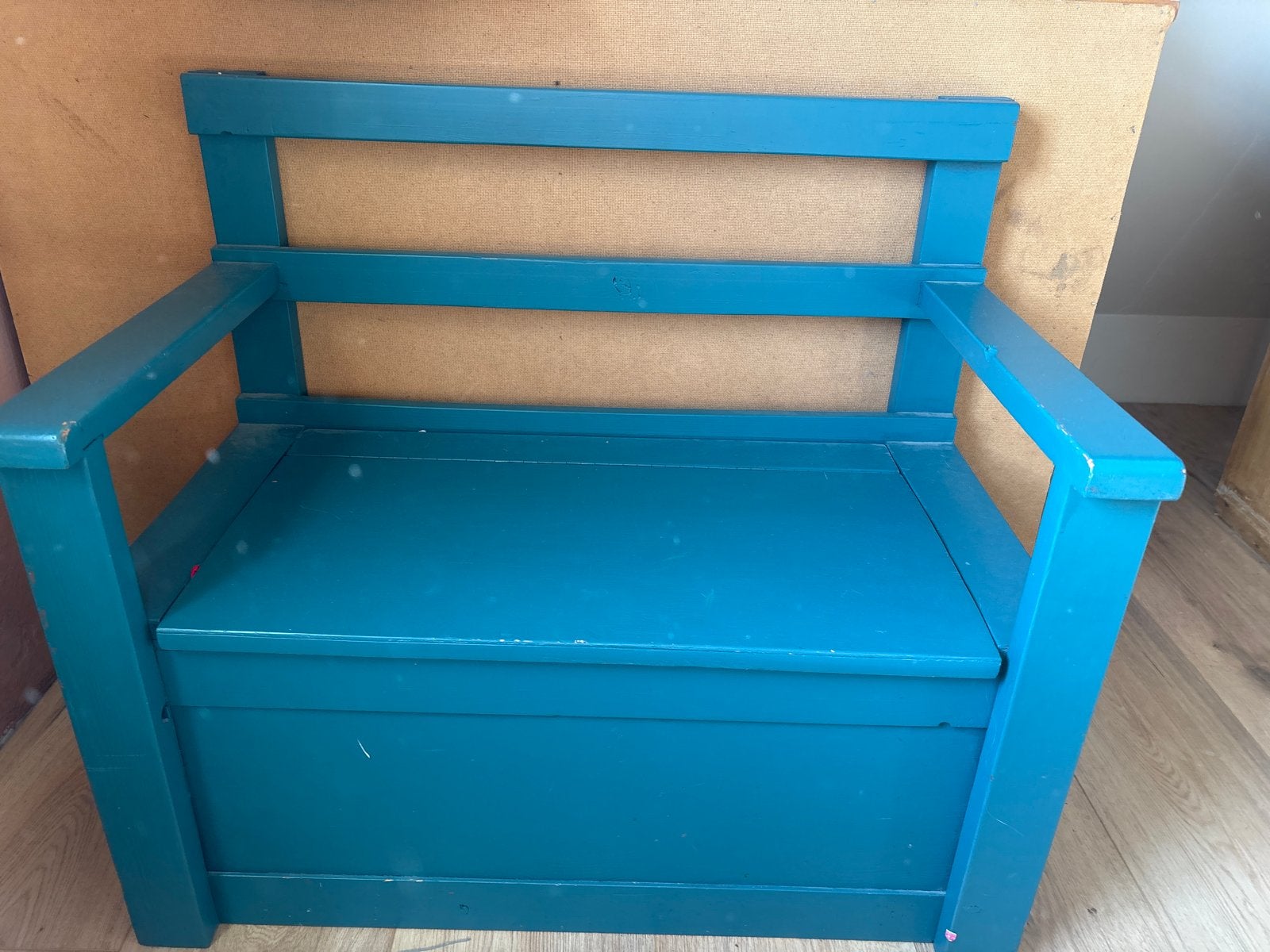Klepbank kids met opbergruimte - Blauw/Groen, Huis en Inrichting, Ophalen, Gebruikt, Overige kleuren, Eén