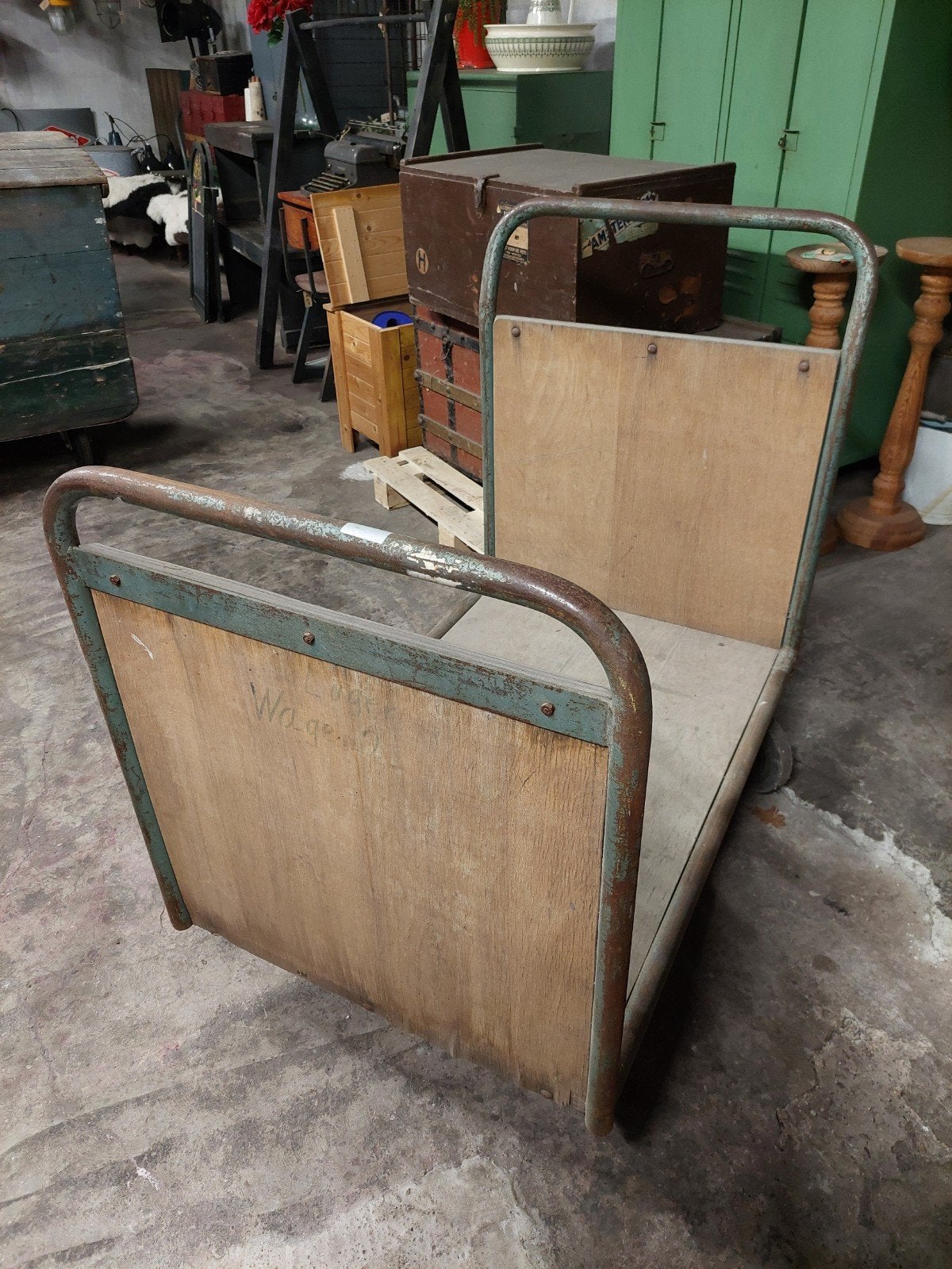 Magazijn kar transport wagen plattekar platformwagen, 100 liter of meer, Ophalen, Gebruikt, Transportkar