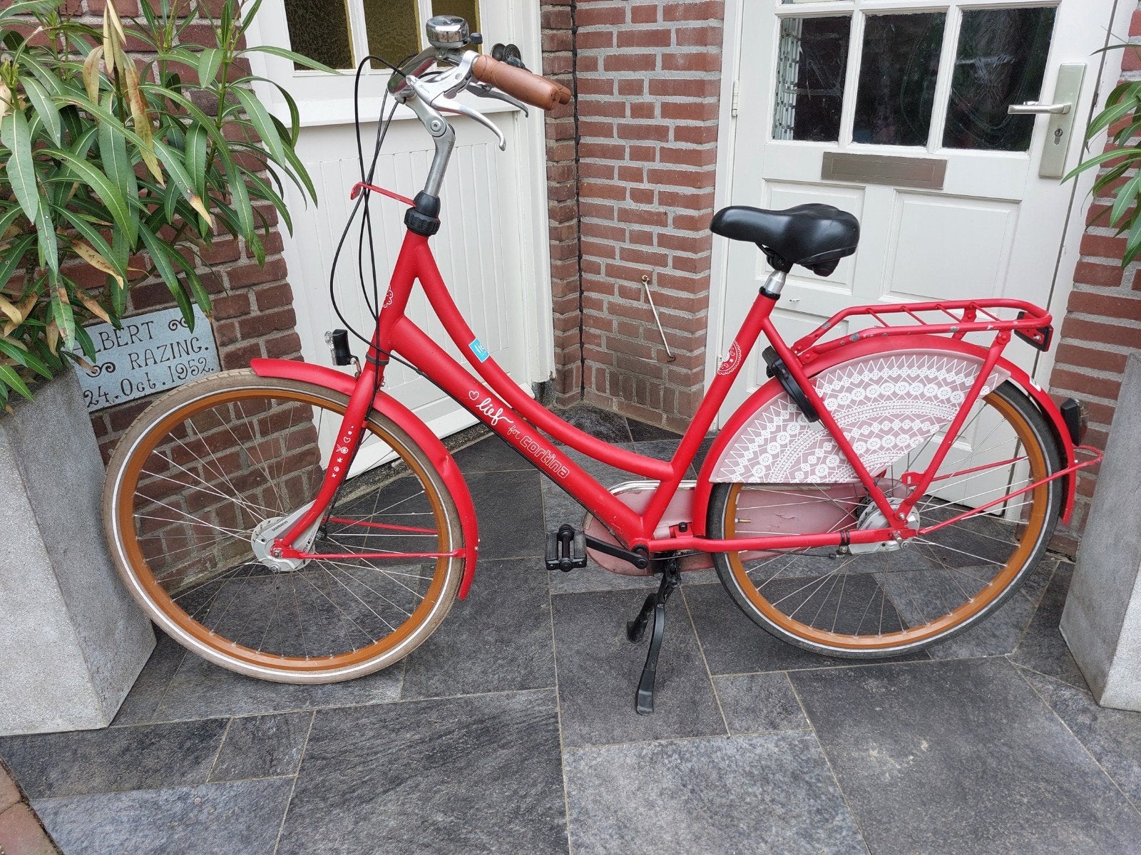 Dames oma fiets 28 inch damesfiets omafiets, Fietsen en Brommers, Gebruikt, Versnellingen, 56 cm of meer, Ophalen