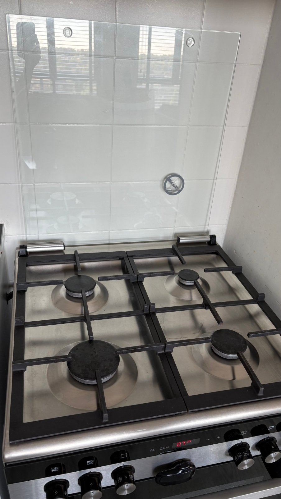 Gasfornuis met oven, Witgoed en Apparatuur, Ophalen, Gebruikt, Hete lucht, 4 kookzones
