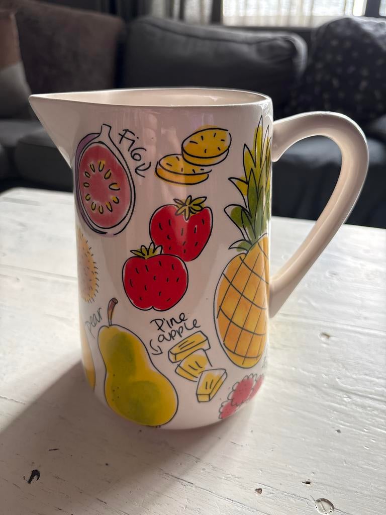 Blond Amsterdam sapkan met fruitprint, Huis en Inrichting, Keuken | Servies, Gebruikt, Blond Amsterdam, Overige typen, Ophalen of Verzenden