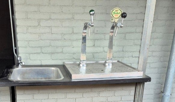 Biertap met spoelbak, Ophalen of Verzenden, Gebruikt