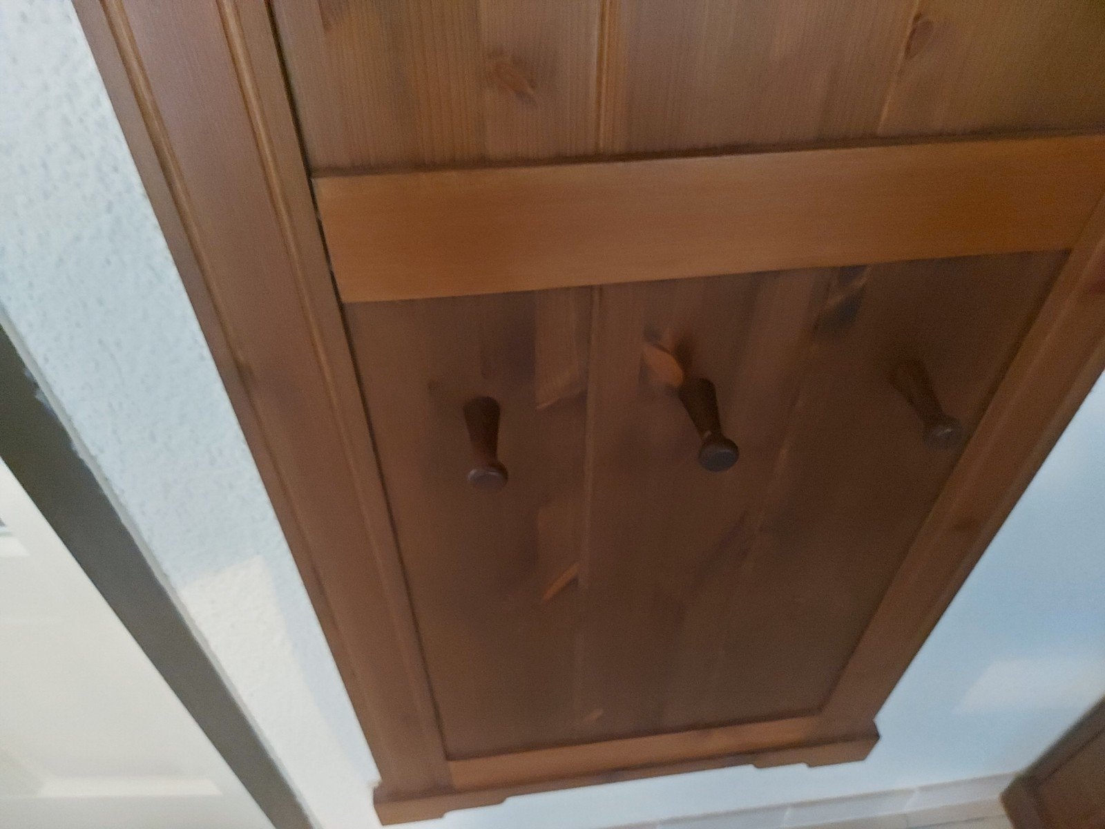 Houten schoenenkast en kapstok set, Ophalen, Gebruikt, Rustiek