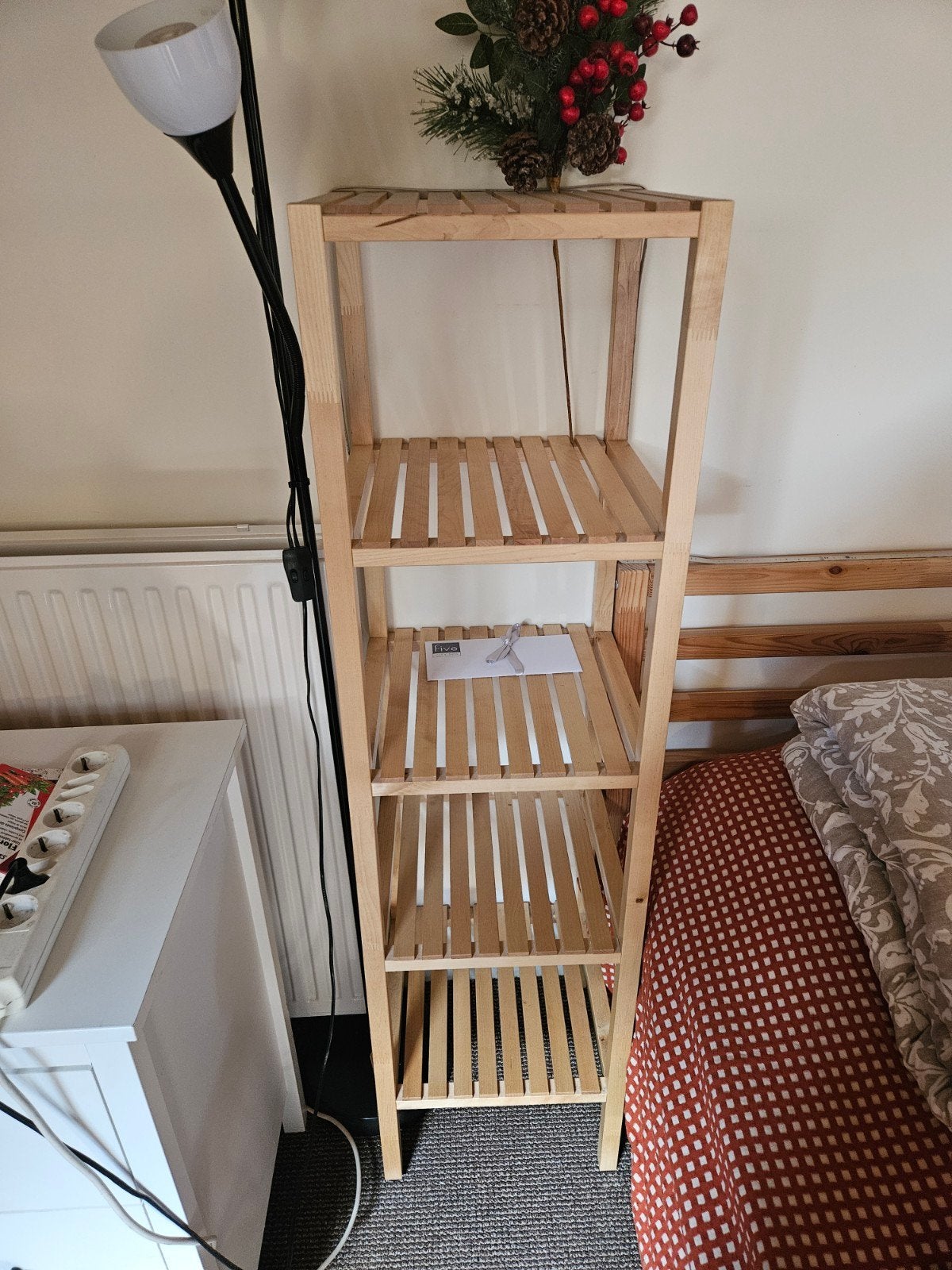 Bamboe staande opbergrek met 4 legplanken, Ophalen