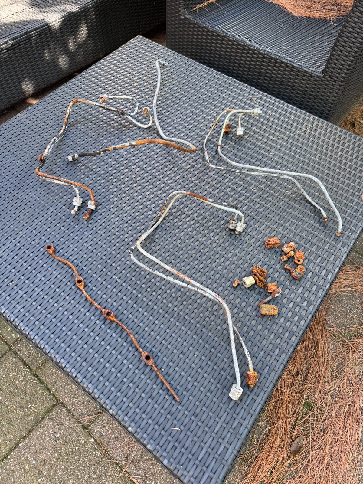 Mercedes OM636 leidingen, Ophalen, Gebruikt