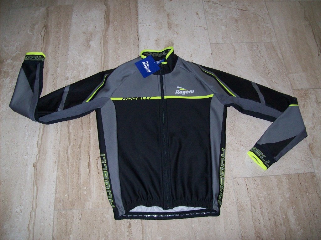 Nieuwe Winter jack Rogelli Andrano 2.0 Zwart/fluor maat S, S, Heren, Nieuw, Rogelli Sportswear